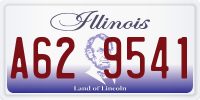 IL license plate A629541