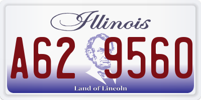 IL license plate A629560