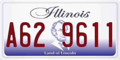 IL license plate A629611