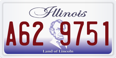 IL license plate A629751