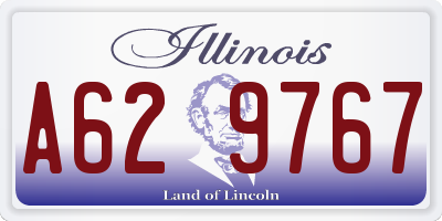 IL license plate A629767