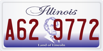 IL license plate A629772