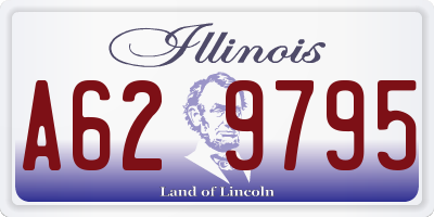 IL license plate A629795