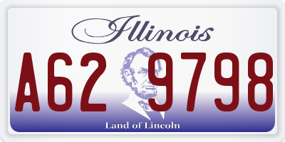 IL license plate A629798