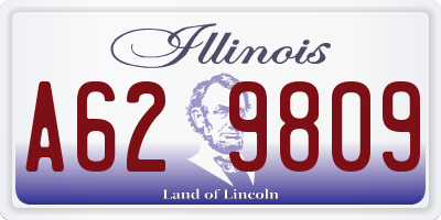 IL license plate A629809