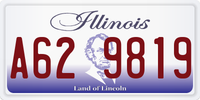IL license plate A629819