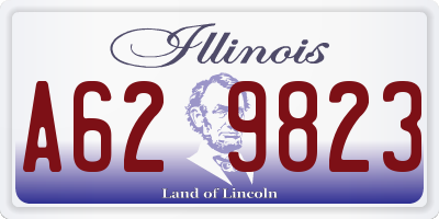 IL license plate A629823