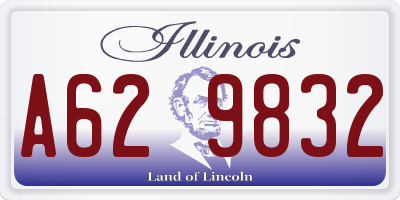 IL license plate A629832