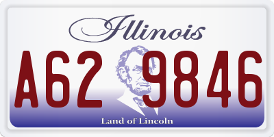 IL license plate A629846