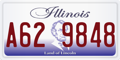IL license plate A629848