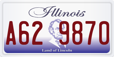 IL license plate A629870