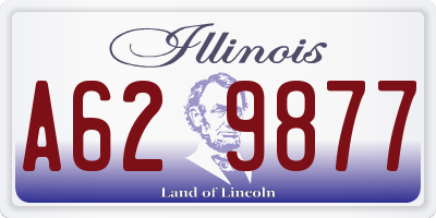 IL license plate A629877