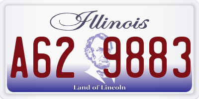 IL license plate A629883