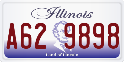 IL license plate A629898