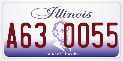 IL license plate A630055