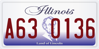 IL license plate A630136