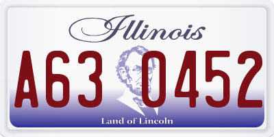 IL license plate A630452