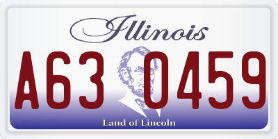 IL license plate A630459