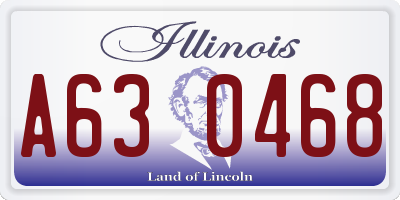 IL license plate A630468