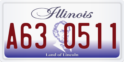 IL license plate A630511