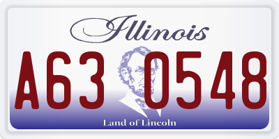 IL license plate A630548
