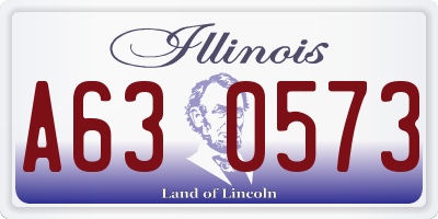 IL license plate A630573