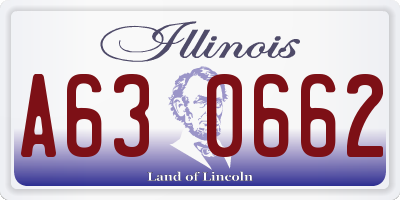 IL license plate A630662