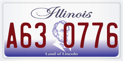 IL license plate A630776