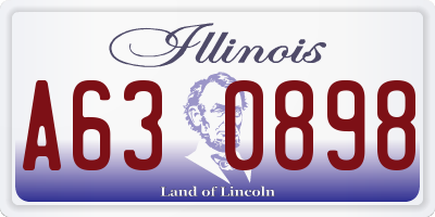 IL license plate A630898