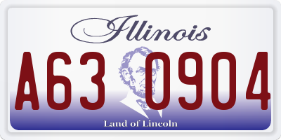 IL license plate A630904