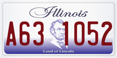 IL license plate A631052