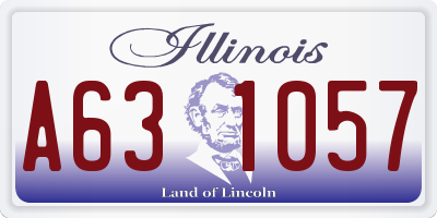 IL license plate A631057