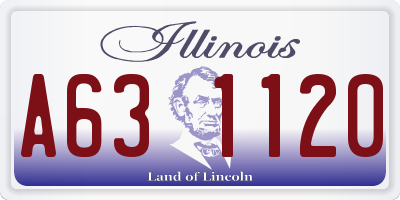 IL license plate A631120