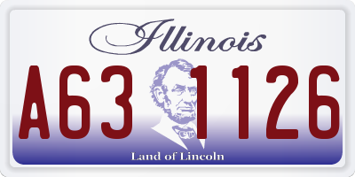 IL license plate A631126