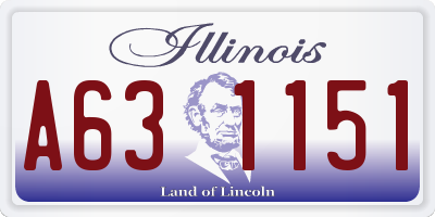 IL license plate A631151