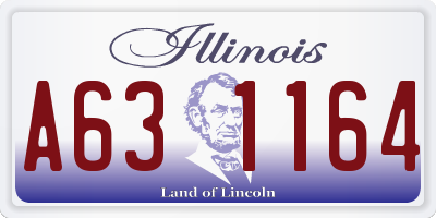 IL license plate A631164