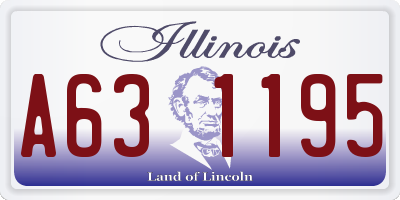 IL license plate A631195