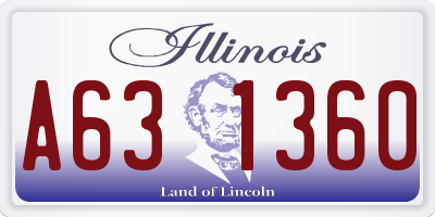 IL license plate A631360