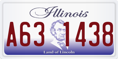 IL license plate A631438