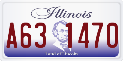 IL license plate A631470