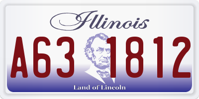 IL license plate A631812