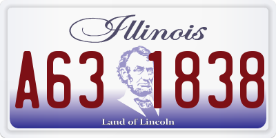 IL license plate A631838