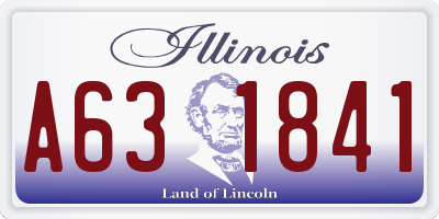 IL license plate A631841