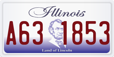 IL license plate A631853