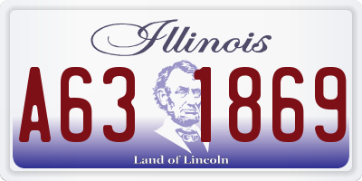 IL license plate A631869