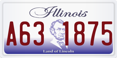 IL license plate A631875