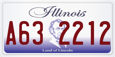IL license plate A632212