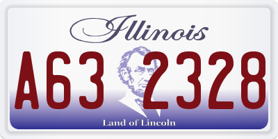 IL license plate A632328