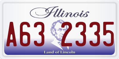 IL license plate A632335