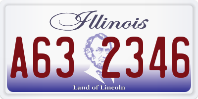 IL license plate A632346